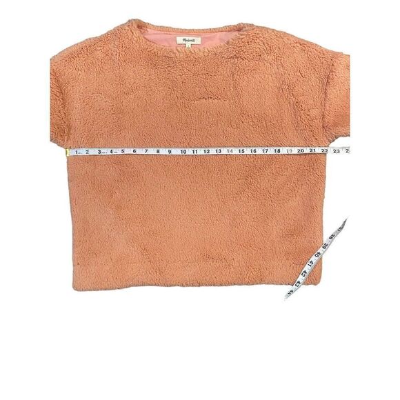 Madewell Superfurry Top Sweater Tinted Blush Pink Boxy Oversized Cozy Size Small - Picture 6 of 11